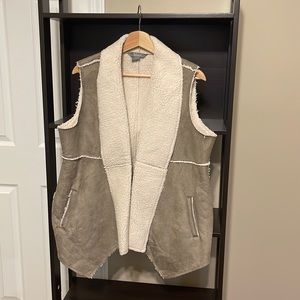 Fleece Lined Suede Vest